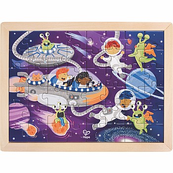 Hape "Space Friends" (24 pc 2 in 1 Puzzle)