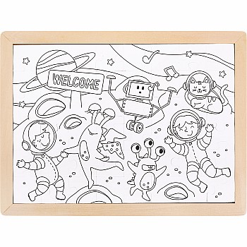 Hape "Space Friends" (24 pc 2 in 1 Puzzle)