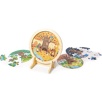 Hape "Four-Seasons" (60 Pc Layer Puzzle)