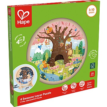 Hape "Four-Seasons" (60 Pc Layer Puzzle)