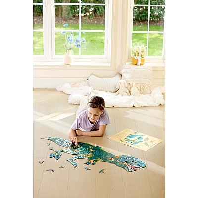 Dinosaur Shimmer Floor Puzzle - 202pcs