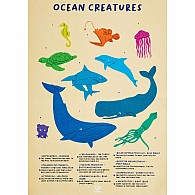  202 pc Humpback Whale Shimmer Floor Puzzle - 200pcs