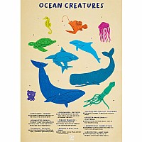  202 pc Humpback Whale Shimmer Floor Puzzle - 200pcs