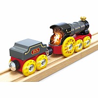 Retro Steam Train with Lights & Sounds
