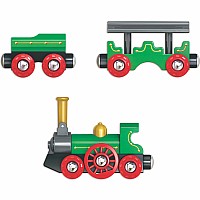 Retro Train with Foldable Chimney