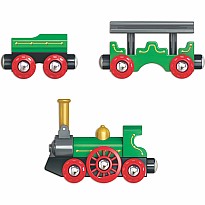 Retro Train with Foldable Chimney