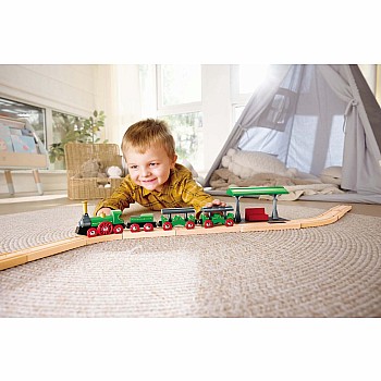Retro Train with Foldable Chimney