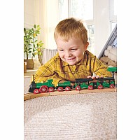 Retro Train with Foldable Chimney