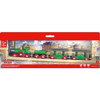 Retro Train with Foldable Chimney
