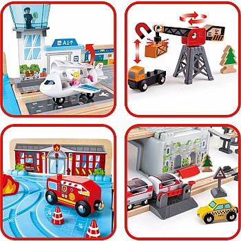 Super Cityscape Train Transport Bucket Set