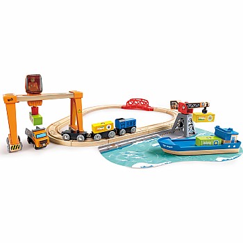 Cargo Ship and Crane
