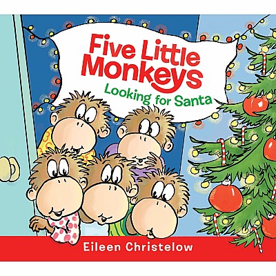 Five Little Monkeys Looking for Santa Board Book