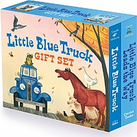 Little Blue Truck 2-Book Gift Set: Little Blue Truck Board Book, Little Blue Truck Leads the Way Board Book