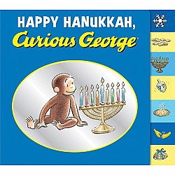 Happy Hanukkah, Curious George Tabbed Board Book: A Hanukkah Holiday Book for Kids