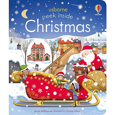 Peek Inside Christmas: A Christmas Holiday Book for Kids