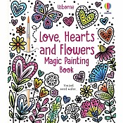 Love, Hearts and Flowers Magic Painting Book