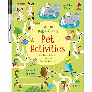 Wipe-Clean Pet Activities