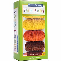 Friendly Loom - pegLoom or LapLoom Refill Kit - Sunset Colors