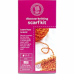 Knitting Scarf Kit, Orange