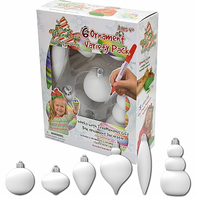 6 Pack Variety Ornament Refill