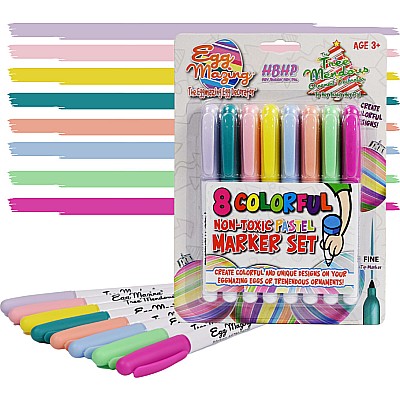 8 Pack Pastel Marker Refill