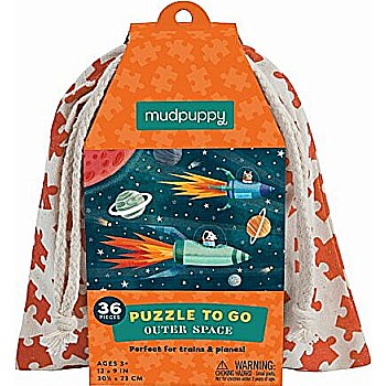 Mudpuppy "Puzzle to Go; Outer Space" (36 pc Puzzle)