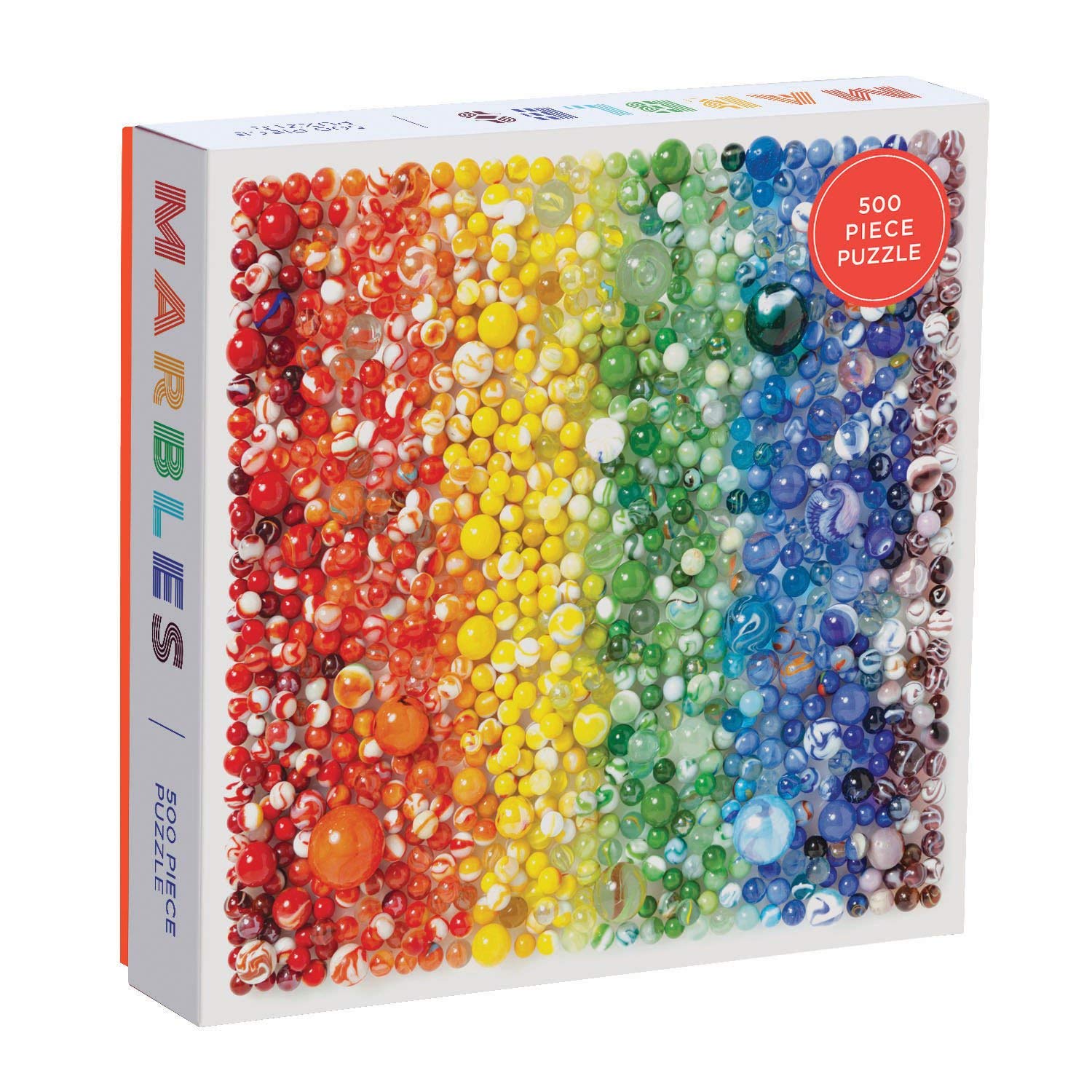 Rainbow Marbles 500 Piece Puzzle