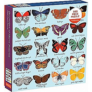 Butterflies of North America 500 Piece Family Puzzle