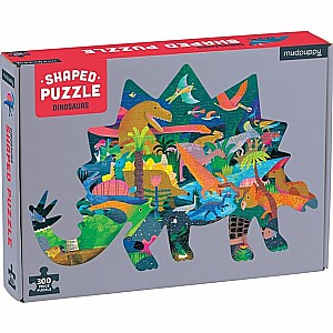 Dinosaurs 300 Piece Shaped Scene Puzzle