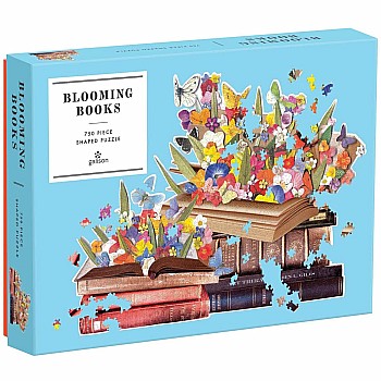Mudpuppy "Blooming Books" (750 Pc Shaped Puzzle)