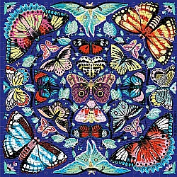 Galison "Kaleido-Butterflies" (500 Pc Family Puzzle)