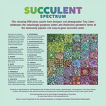 Galison "Succulent Spectrum" (500 Pc Puzzle)