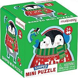 Winter Penguin Shaped Mini Puzzle