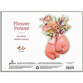 Galison "Flower Power" (750 Pc Shaped Puzzle)
