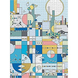 Frank Lloyd Wright City By The Sea 1000 Piece Foil Puzzle