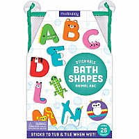Animal ABC Stickable Foam Bath Shapes