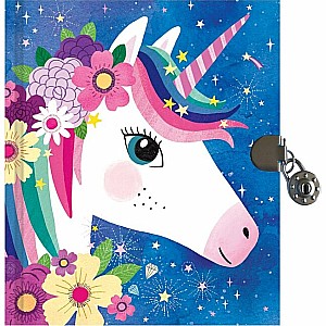 Unicorn Locked Diary