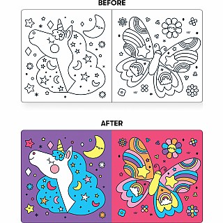 Unicorn Dreams Color Magic Bath Book