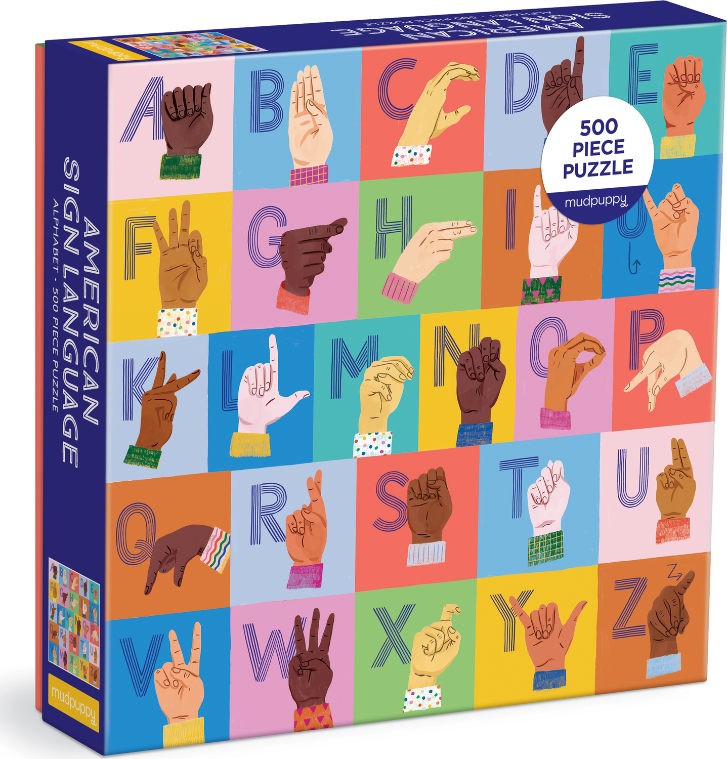 American Sign Language Alphabet 500 Piece Family Puzzle