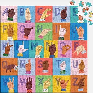 American Sign Language Alphabet 500 Piece Family Puzzle