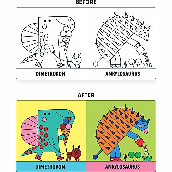 Rub-a-Dub Dinos! Color Magic Bath Book