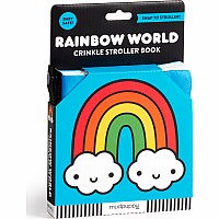 Crinkle Fabric Stroller Book Rainbow World