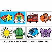 Rainbow World Crinkle Fabric Stroller Book