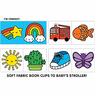 Rainbow World Crinkle Fabric Stroller Book