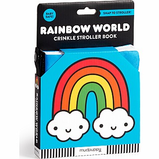 Rainbow World Crinkle Fabric Stroller Book