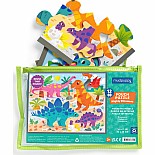 Mighty Dinosaurs 12 Piece Pouch Puzzle