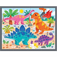 Mighty Dinosaurs 12 Piece Pouch Puzzle