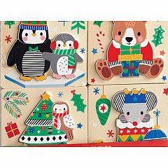 Christmas Set of 4 Wood Puzzles