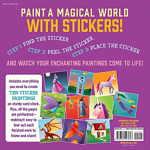 Paint by Sticker Kids: Unicorns & Magic: Create 10 Pictures One Sticker at a Time! Includes Glitter Stickers