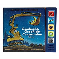 Goodnight  Goodnight Construction Site Sound Book: (Construction Books for Kids, Books with Sound for Toddlers, Children's Truc